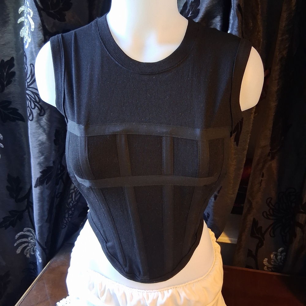 Kate Hewko Black Corset Top - Picture 4 of 9